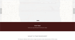Desktop Screenshot of messiahinthepassover.com